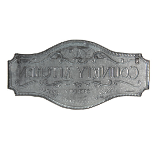 Decoratiune perete metal alb negru 60x1x30 cm
