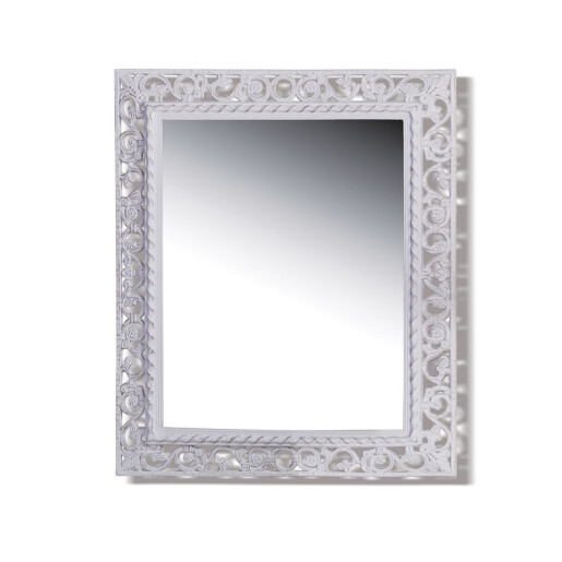 Oglinda perete polipropilena alba 53,5 x 64 cm