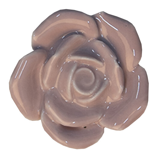 Set 2 butoni mobilier ceramica roz Floare Ø 4x3 cm
