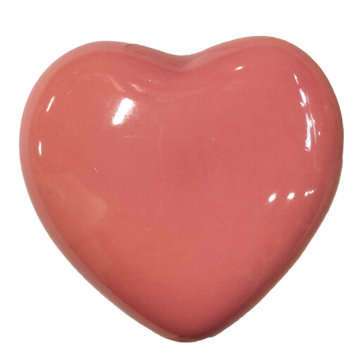 Set 2 butoni mobilier ceramica roz Inimioara 4x3x4 cm
