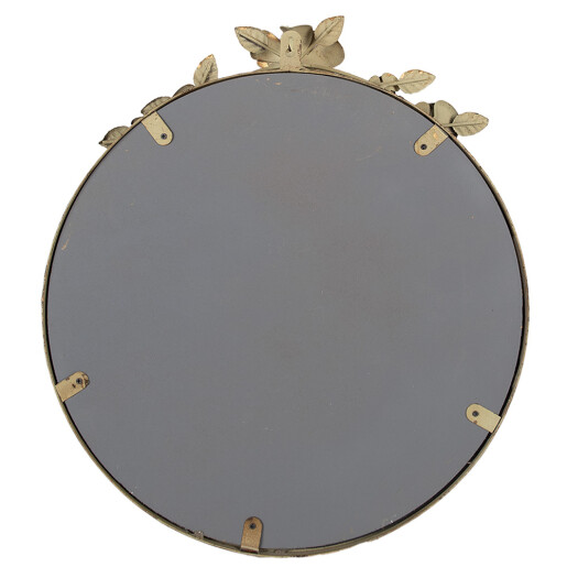 Oglinda perete metal auriu vintage 39x5x44 cm