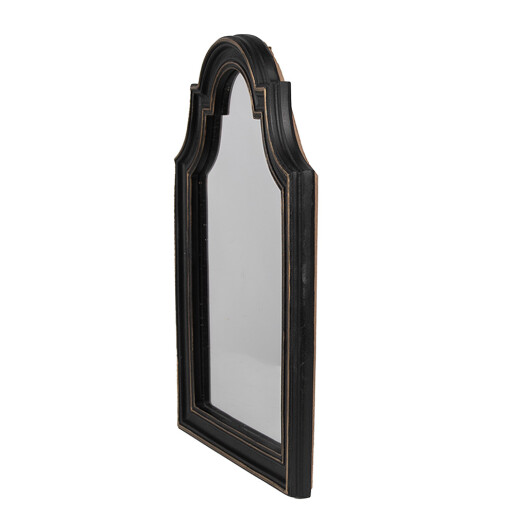 Oglinda perete polirasina neagra aurie 15x2x24 cm
