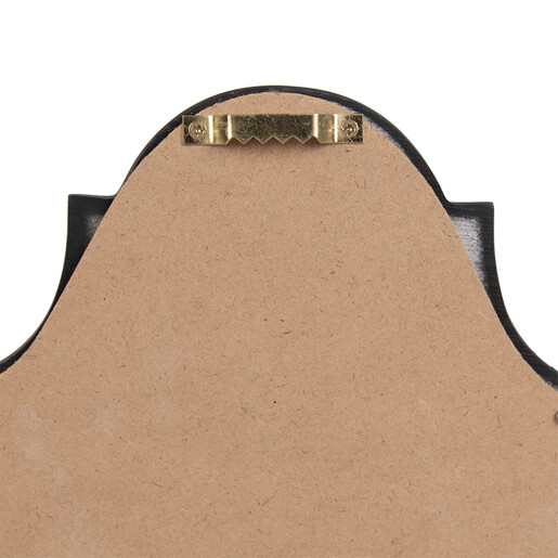Oglinda perete polirasina neagra aurie 15x2x24 cm