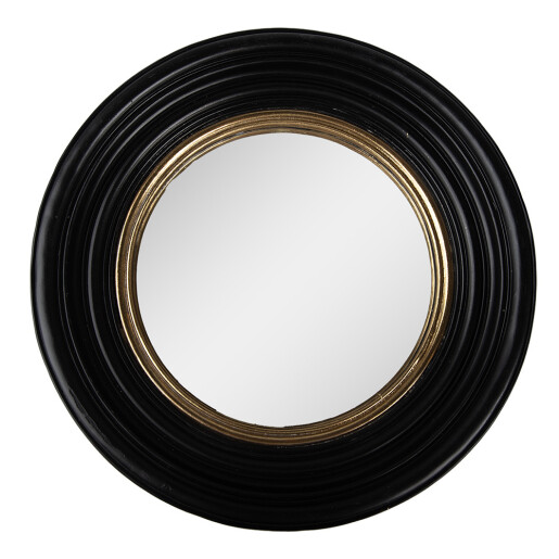 Oglinda perete polirasina neagra aurie 31x4 cm
