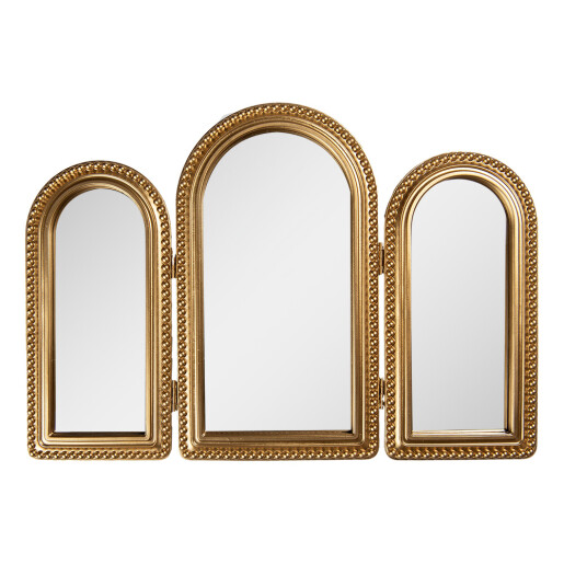 Oglinda de masa polirasina aurie 50x2x35 cm