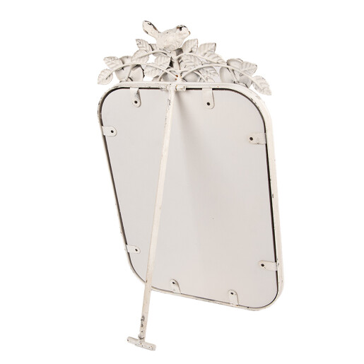 Oglinda masa rama metal bej vintage 27x5x45 cm