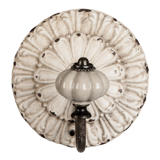 Cuier perete metal maro alb vintage 10x10x10 cm