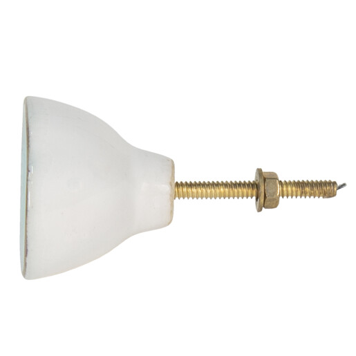 Buton mobilier ceramica turcoaz auriu Ø 4x3 cm / S4 cm