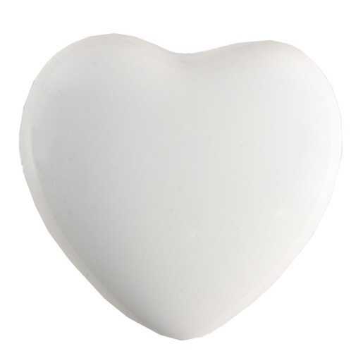 Set 4 butoni mobilier ceramica alba Inimioare 4x3/6 cm