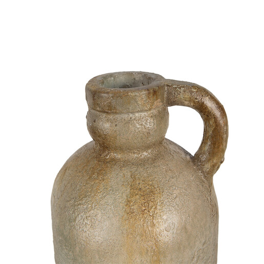 Vaza flori ceramica verde 17x42 cm