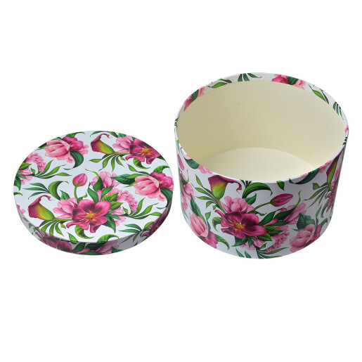 Set 3 cutii depozitare carton multicolor 26x15 cm, 22x15 cm, 19x14 cm