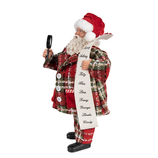 Figurina Mos Craciun multicolor 16x10x27 cm