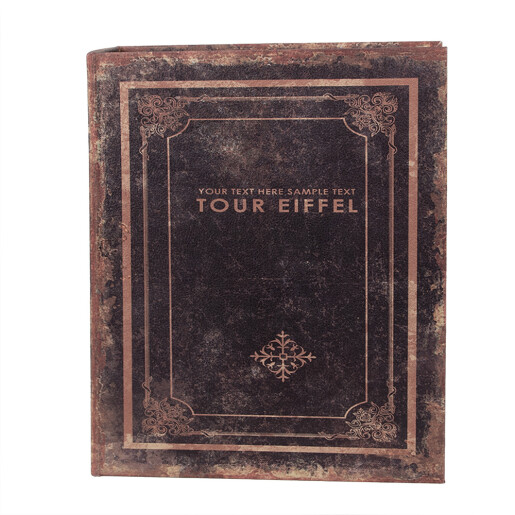 Set 3 cutii tip Carte lemn maro (3) 27x22x7 / 22x17x6 / 17x12x4 cm