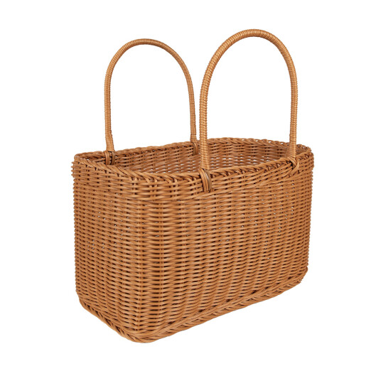 Cos plastic maro 34x21x19/36 cm