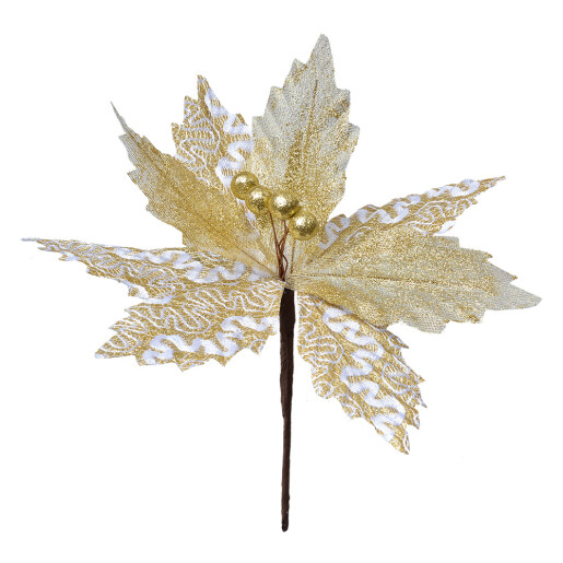 Craciunita artificiala aurie alba Ø 22x25 cm