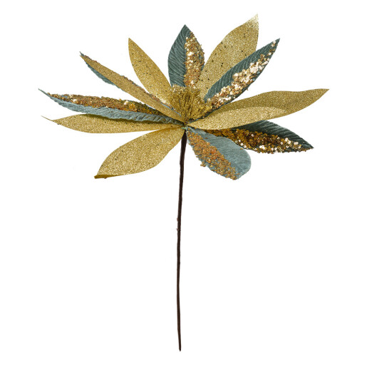 Craciunita artificiala verde aurie 40x47 cm