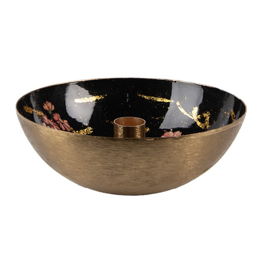 Suport lumanare metal multicolor Ø 17x6 cm