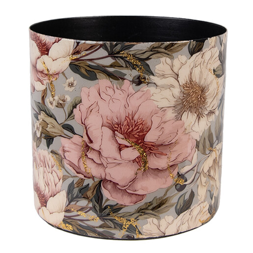 Ghiveci flori metal multicolor Ø 16x15 cm