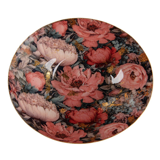 Bol decorativ metal multicolor 16x14x6 cm