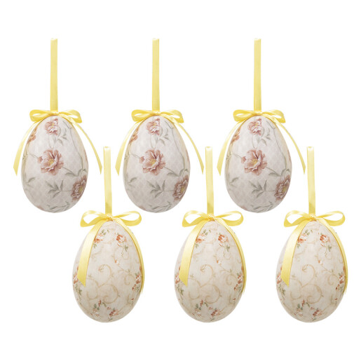 Set 6 Oua Paste plastic, multicolore Ø 7x10 cm