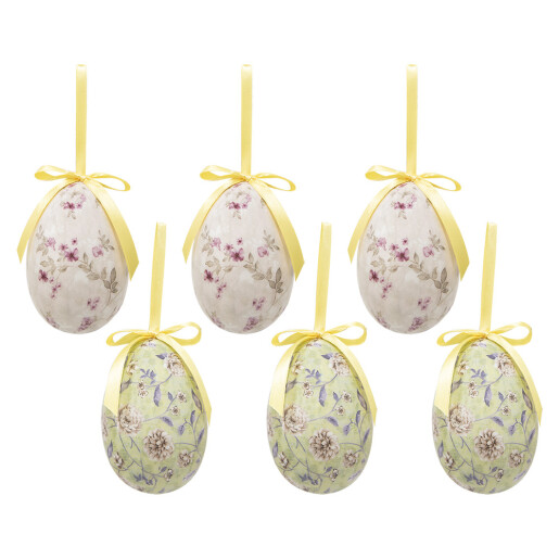 Set 6 oua Paste plastic Ø 7x10 cm