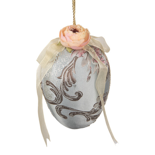 Ou decorativ Paste suspendabil, textil multicolor Ø 15x21 cm