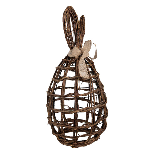 Decoratiune Paste ratan maro 23x22x45 cm