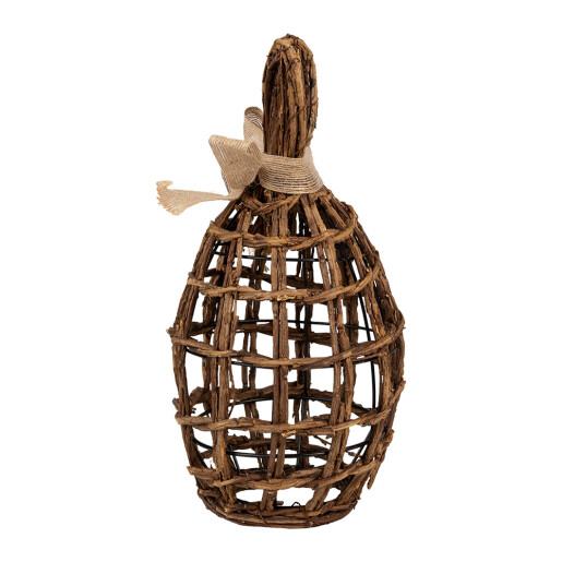 Decoratiune Paste ratan maro 16x16x31 cm