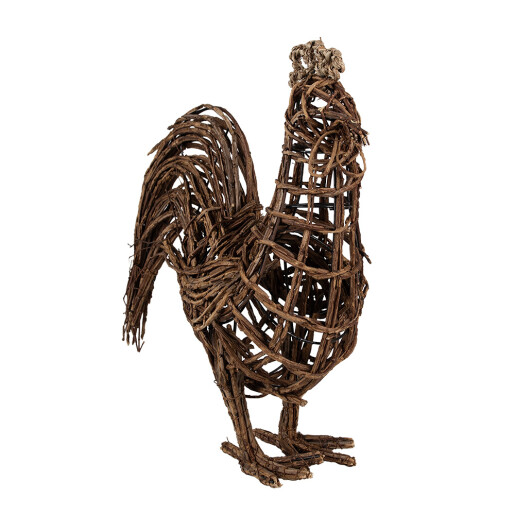 Figurina Gaina ratan maro 34x15x39 cm