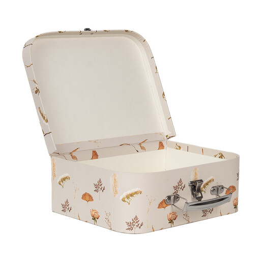 Set 3 cutii depozitare tip Valize carton 30x21x9 cm, 25x18x9 cm, 20x16x8 cm