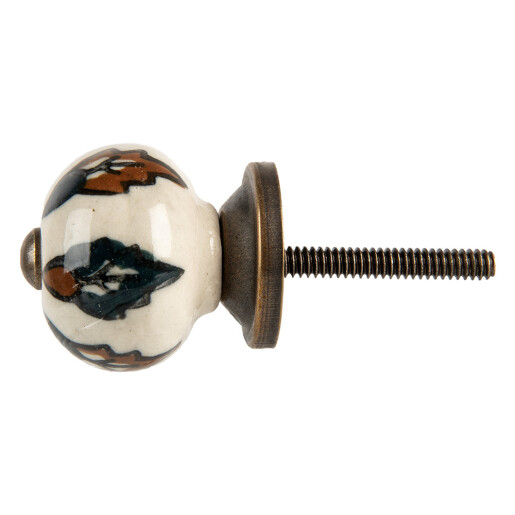 Buton mobilier ceramica multicolora Ø 3x3 cm / S4 cm