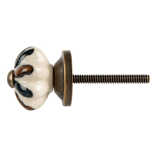 Set 2 butoni mobilier ceramica metal Ø 3x3 cm / S4 cm