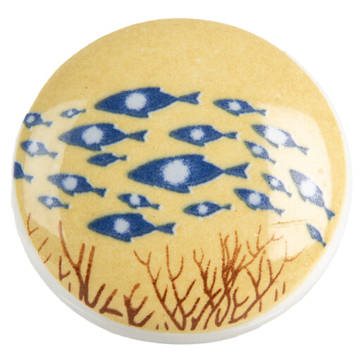 Buton mobilier ceramica metal Ø 4x2 cm / S4 cm