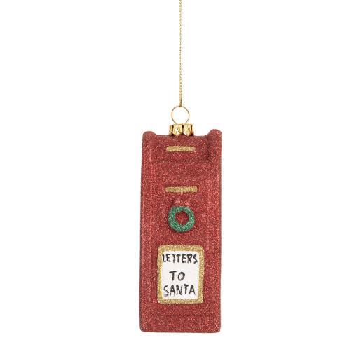 Set 2 ornamente brad Craciun polirasina multicolora 5x4x11 cm