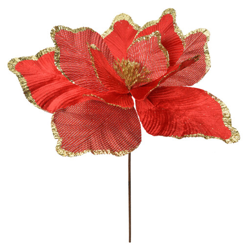 Craciunita artificiala rosie aurie Ø 44x46 cm