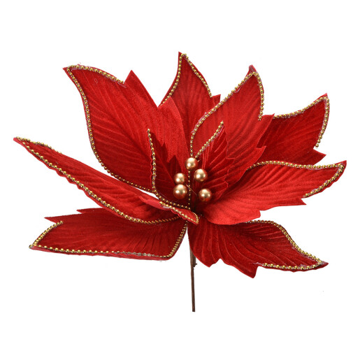 Craciunita artificiala rosie aurie Ø 43x28 cm