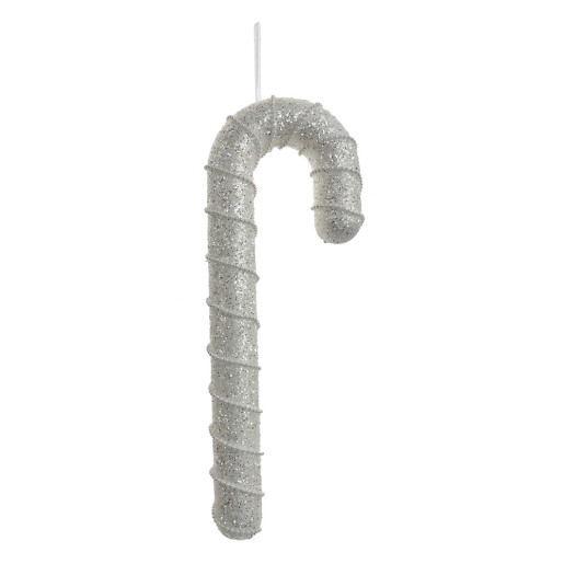 Set 6 ornamente brad Acadele plastic argintiu 12x4x33 cm