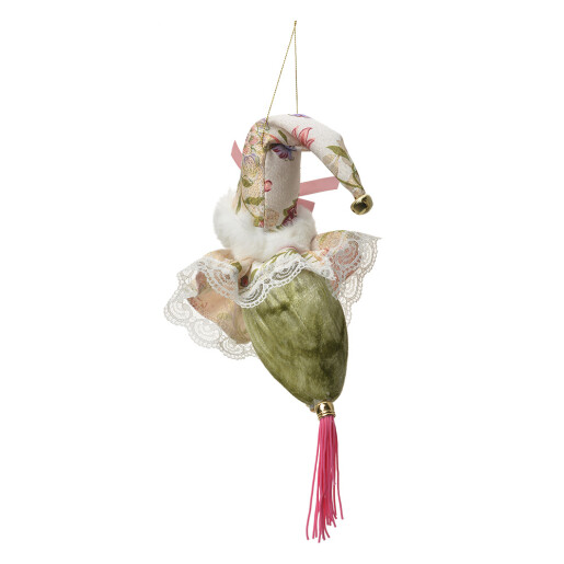 Figurina Mos Craciun multicolor 8x8x35 cm