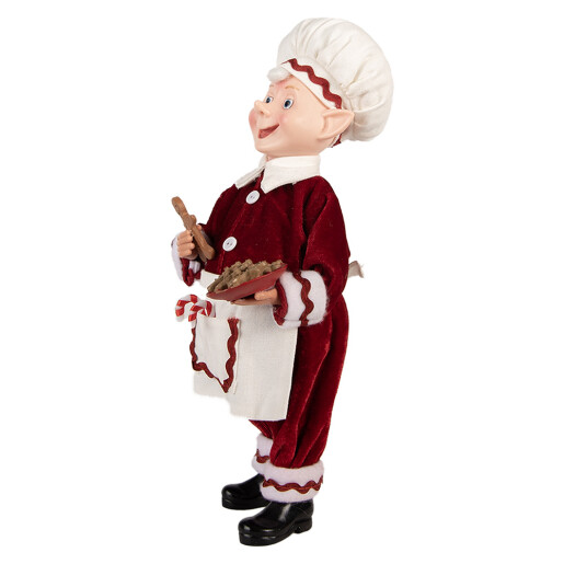 Figurina Elf textil multicolor 15x10x28 cm