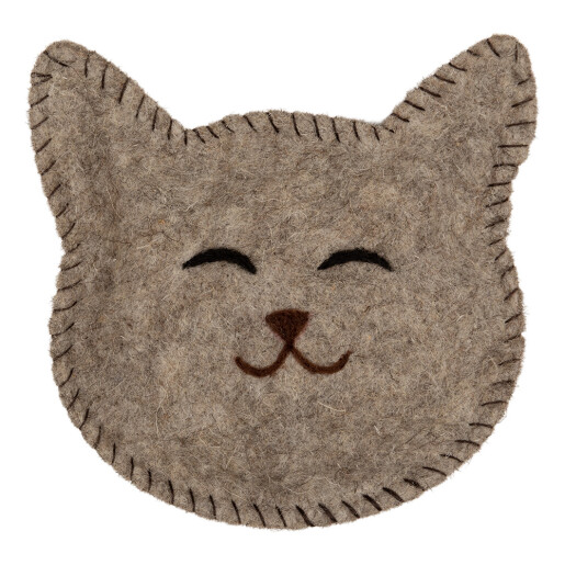 Tava decorativa Pisicuta textil 15x16x4 cm