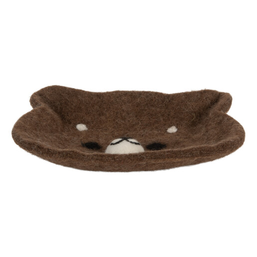 Tava decorativa Ursulet textil 15x13x3 cm