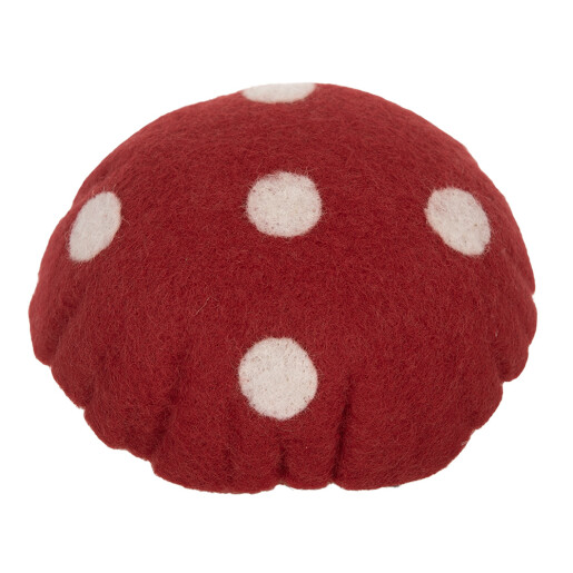Ciupercuta decorativa textil multicolor 12x12x15 cm