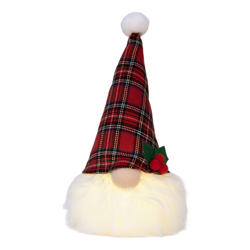 Figurina Mos Craciun multicolor led 10x10x25 cm
