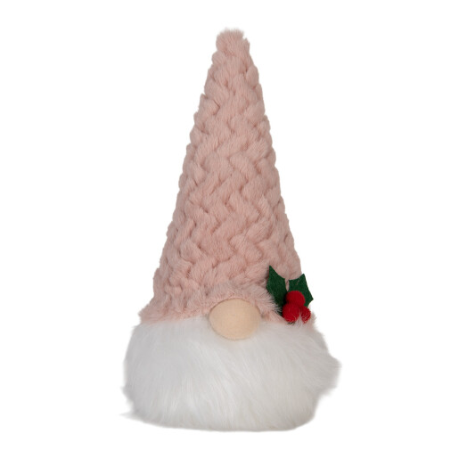 Figurina Gnom textil cu led 10x10x25 cm