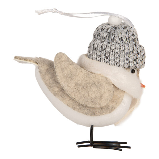 Figurina Pasare textil 11x7x12 cm