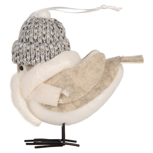 Figurina Pasare textil 11x7x12 cm