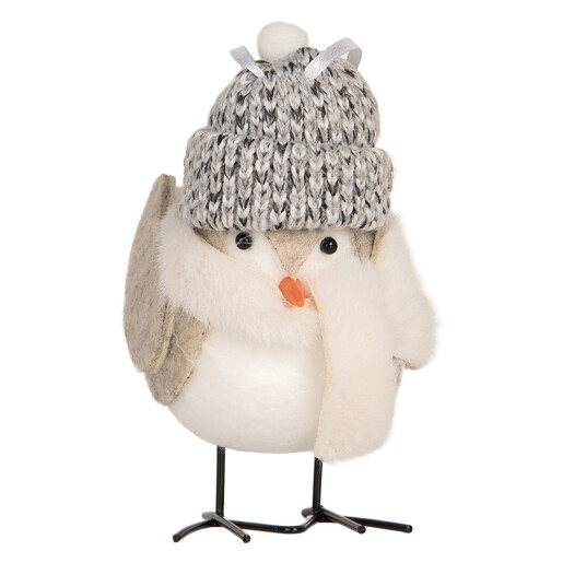 Figurina Pasare textil 11x7x12 cm