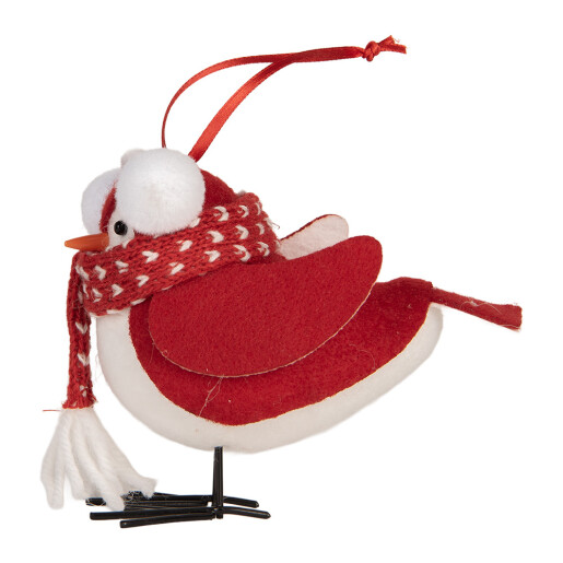 Figurina Pasare textil 12x7x10 cm