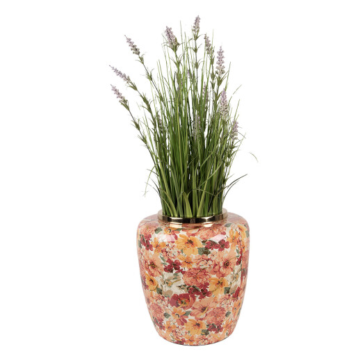 Vaza flori metal multicolor Ø 33x36 cm