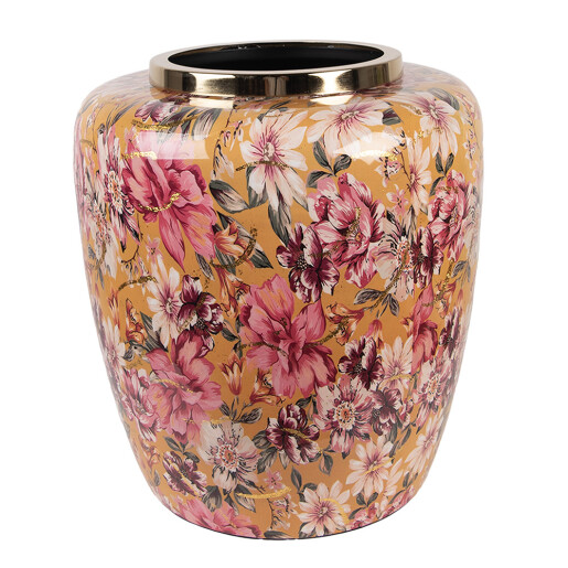 Vaza flori metal multicolor Flowers Ø 33x36 cm